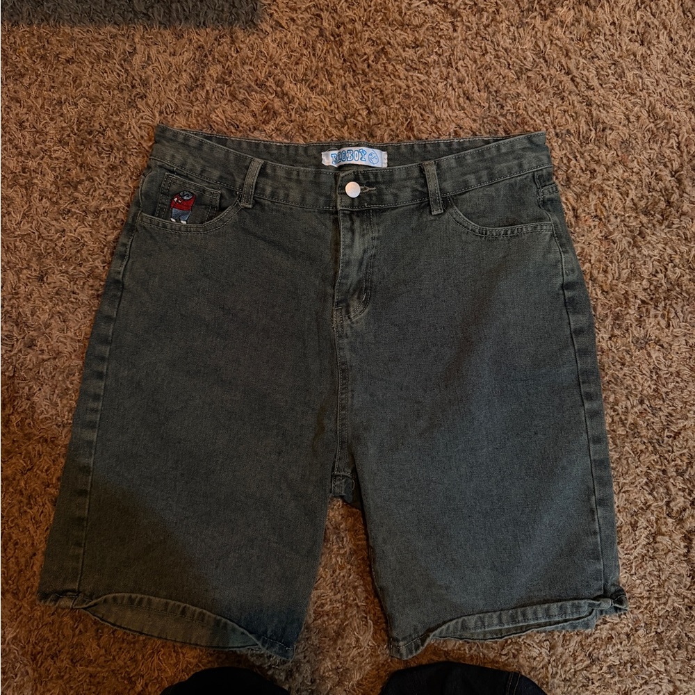 Big boy green Denim Shorts